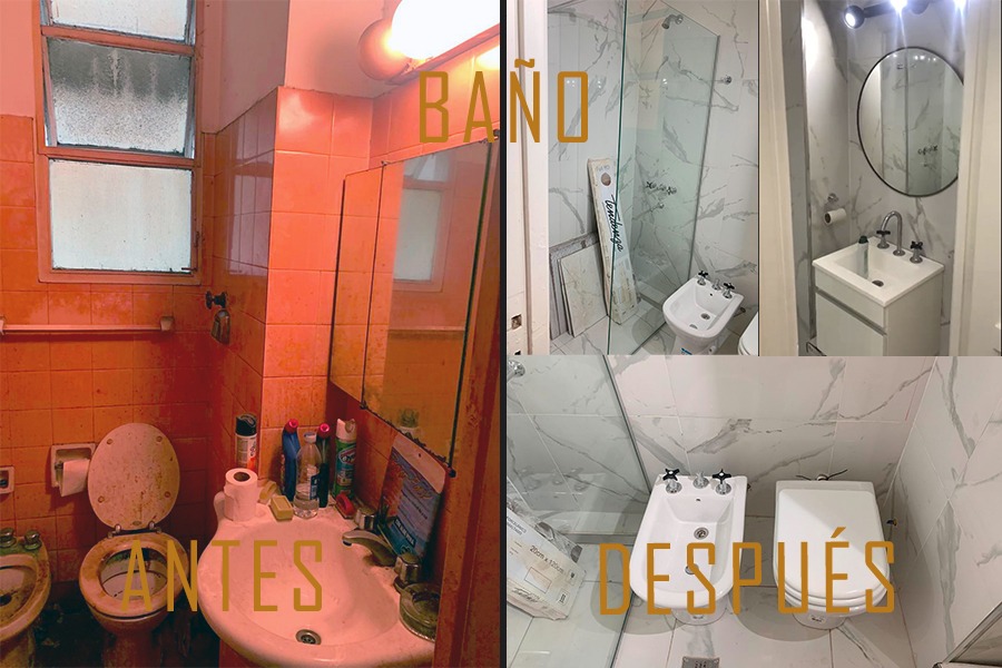 Obra Lavalle - estar antes y después